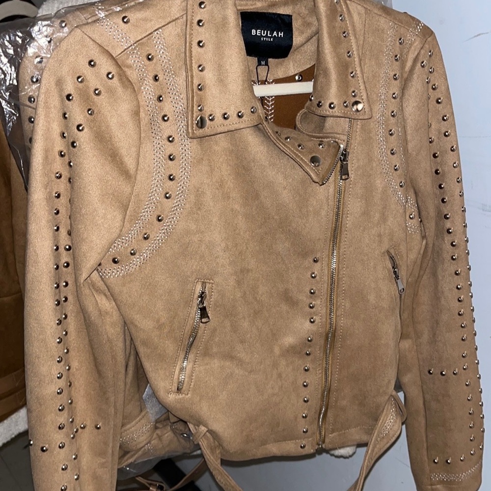 - Suede Moto Jacket 🧥